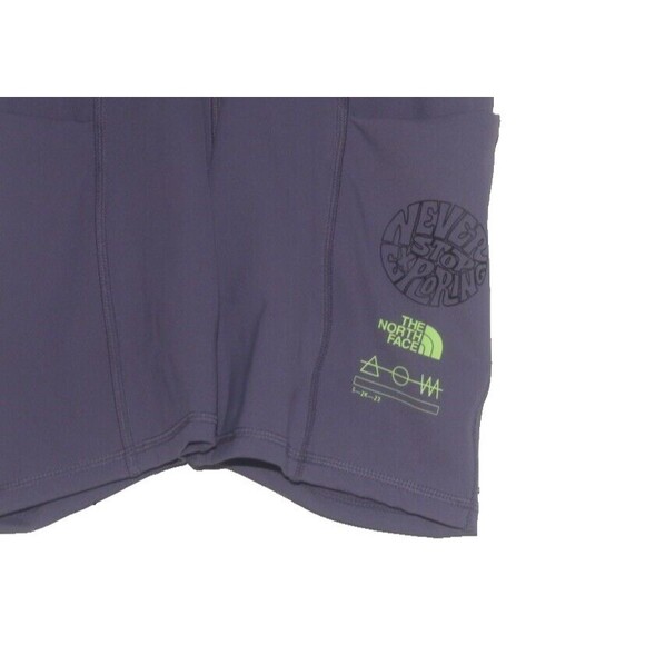 The North Face Trailwear Bike Shorts Women's XS Purple Black NWOT - Picture 2 of 5